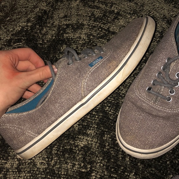Gray Tweed Vans (authentic) - Picture 2 of 3